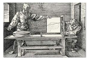 Riproduzione Albrecht Dürer - Il disegnatore del liuto