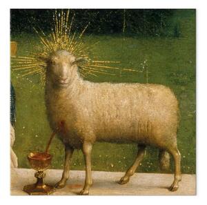 Riproduzione Jan Van Eyck - Adorazione dell'Agnello