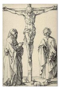 Quadro famoso Albrecht Dürer - Cristo in croce con Maria e Giovanni