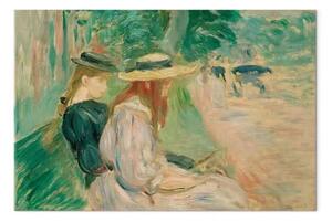 Riproduzione quadro Berthe Morisot - Su una panchina del Bois de Boulogne