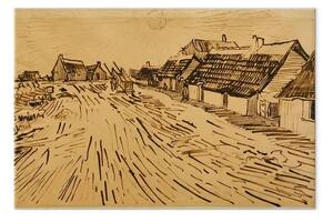 Riproduzione Vincent Van Gogh - Fila di cottage a Les Saintes-Mariesdela-Mer