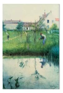 Quadro famoso Carl Larsson - Potatura degli alberi