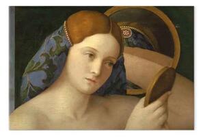 Quadro famoso Giovanni Bellini - Giovane donna al suo gabinetto