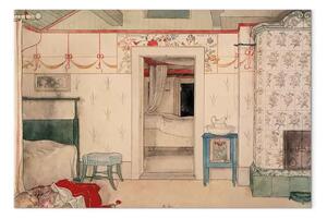 Riproduzione Carl Larsson - Il pisolino di Brita