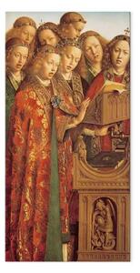 Riproduzione quadro Jan Van Eyck - Angeli canterini