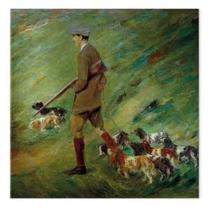Riproduzione quadro Max Liebermann - Cacciatore nelle dune addestratore con cani
