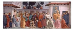Riproduzione Masaccio - La resurrezione del figlio di Teofilo e di Pietro nella cattedra