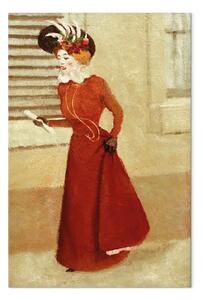Quadro famoso Félix Vallotton - Donna con un cappello piumato