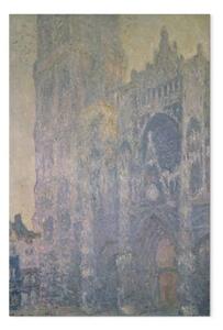 Quadro famoso Claude Monet - Cattedrale di Rouen, armonia in bianco, luce del mattino