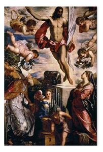 Quadro famoso Tintoretto - Resurrezione di Cristo con i Santi Cassiano e Cecilia