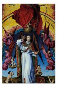 Quadro famoso Rogier van der Weyden - Arcangelo Michele che pesa le anime