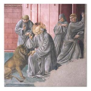 Riproduzione quadro Benozzo Gozzoli - Sant'Eroma e il Leone