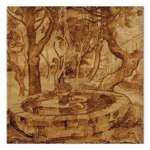 Quadro famoso Vincent Van Gogh - Fontana nel giardino del manicomio