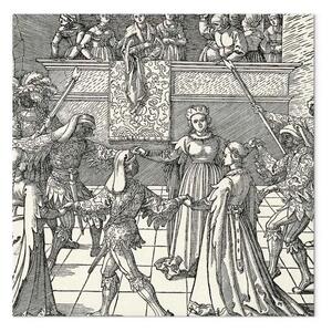 Quadro famoso Albrecht Dürer - La Danza della Fiaccola (La Mascherata)