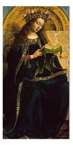 Riproduzione Jan Van Eyck - Maria come regina del cielo