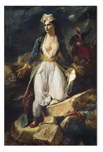 Riproduzione quadro Eugène Delacroix - La Grecia che scade sulle rovine di Missolungi