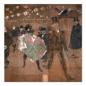 Riproduzione Henri de Toulouse-Lautrec - Ballare al Moulin Rouge: La Goulue