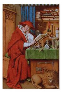 Riproduzione quadro Jan Van Eyck - San Girolamo nel suo studio