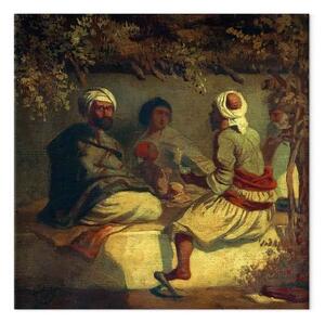Riproduzione quadro Carl Spitzweg - Turchi in un pergolato