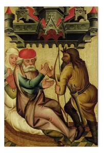 Riproduzione Master Bertram - Isacco ed Esaù dall'altare maggiore di San Pietro ad Amburgo, l'altare Grabower