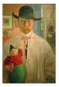 Riproduzione quadro Carl Larsson - Autoesame