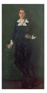 Riproduzione quadro Oskar Zwintscher - Adele Zwintscher come paggio