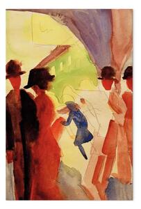 Riproduzione quadro August Macke - Unter den Lauben in Thun I