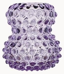 Vaso di design in vetro soffiato Hobnail Birdie, alt. 13 cm