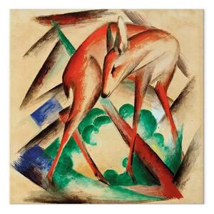 Riproduzione Franz Marc - Reh (Rotes Reh)
