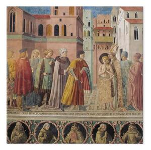 Riproduzione Benozzo Gozzoli - San Francesco d'Assisi rinuncia al padre