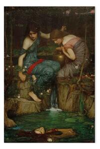 Riproduzione John William Waterhouse - Ninfe che trovano la testa di Orfeo