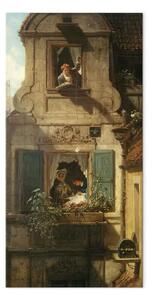 Riproduzione Carl Spitzweg - La lettera d'amore intercettata