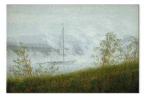 Riproduzione quadro Caspar David Friedrich - Naviga sull'Elba nella nebbia del primo mattino