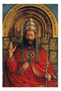 Riproduzione Jan Van Eyck - Dio Padre intronizzato