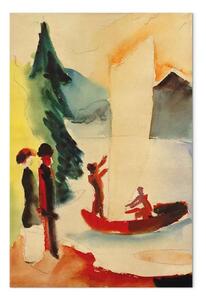 Riproduzione quadro August Macke - Vela Gialla