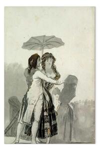 Quadro famoso Francisco Goya - Coppia con un ombrellone