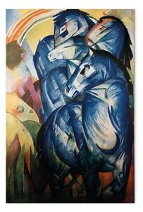 Riproduzione quadro Franz Marc - The Tower of Blue Horses