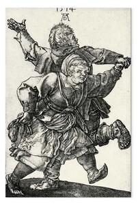 Riproduzione Albrecht Dürer - Coppia di contadini che ballano