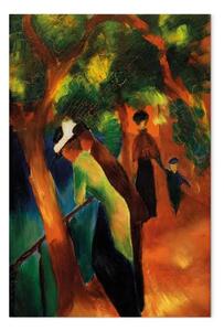 Riproduzione August Macke - Sentiero soleggiato