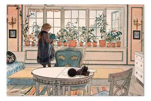 Riproduzione Carl Larsson - I fiori alla finestra
