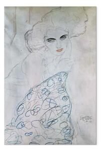 Riproduzione Gustav Klimt - Studio su un ritratto di signora