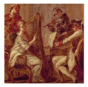 Riproduzione quadro Jean-Honoré Fragonard - Il Concerto
