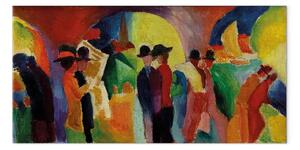 Riproduzione August Macke - Colonnato con barca a vela I