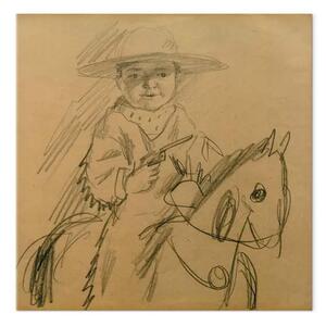 Riproduzione August Macke - Walter als Cowboy