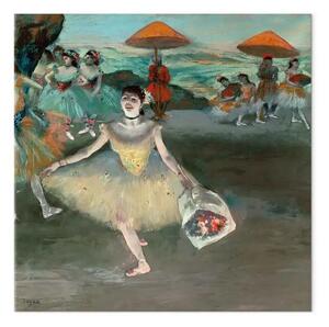 Riproduzione quadro Edgar Degas - Ballerino con bouquet, inchino