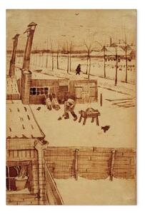 Riproduzione Vincent Van Gogh - Vista dallo studio dell'artista a L'Aia