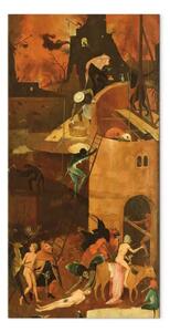 Riproduzione Hieronymus Bosch - Il carro di fieno: ala destra del trittico raffigurante l'Inferno