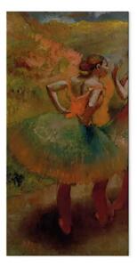 Quadro famoso Edgar Degas - Ballerini che indossano gonne verdi
