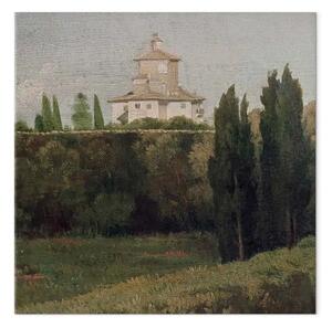 Riproduzione Jean-Auguste-Dominique Ingres - Veduta del Belvedere di Villa Borghese a Roma