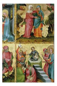 Riproduzione quadro Master Bertram - La Visita e la Disputa con i Medici, dall'Altare di Buxtehude